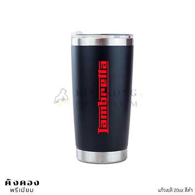 แก้วเยติ 20oz สีดำขอบเลส ฟรีโลโก้ ผลิตไว