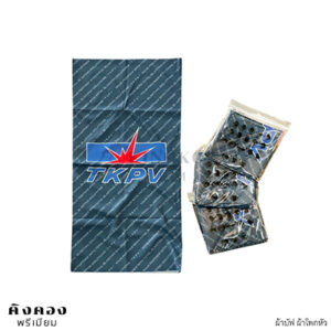 ผ้าบัฟ ผ้าโพกหัว พิมพ์ลายบริษัท TKPV