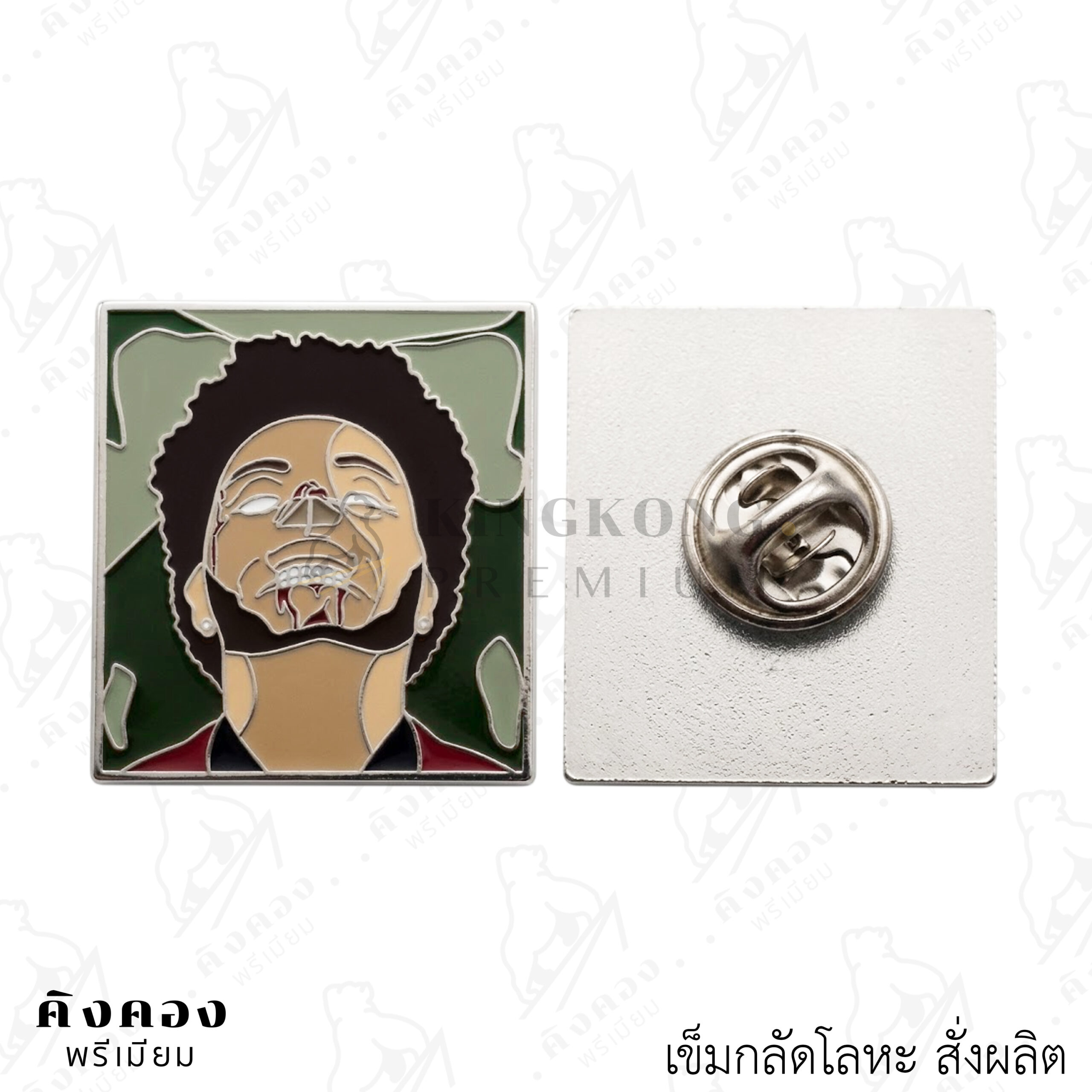 เข็มกลัดโลหะสั่งผลิตตามต้องการ พิมพ์โลโก้ (The Weeknd)
